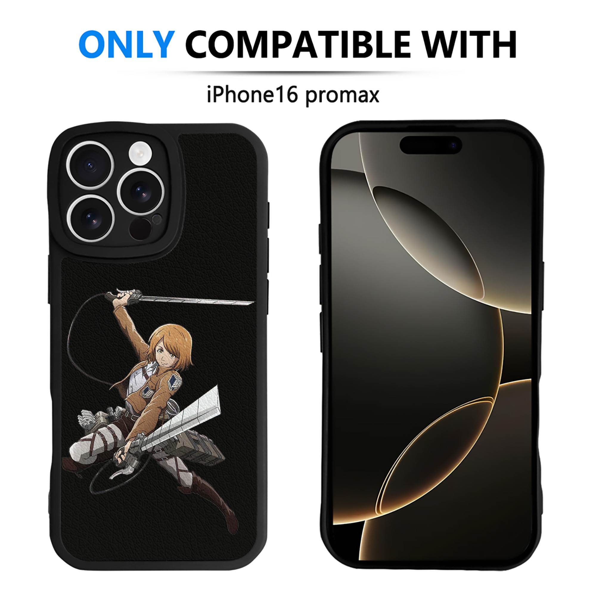 （画像用） 進撃の巨人 ペトラ·ラル Attack on Titan Petra Rall 【iPhone 16シリーズ対応】シリコンスマホケース（レザー調） 材質：シリコン